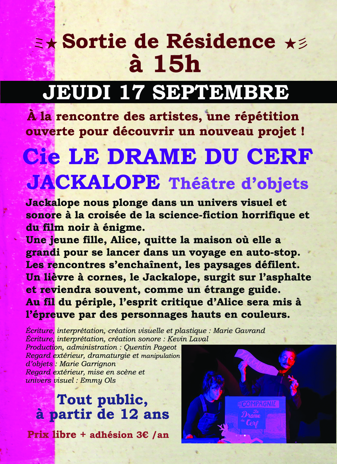Théâtre – Sortie de résidence