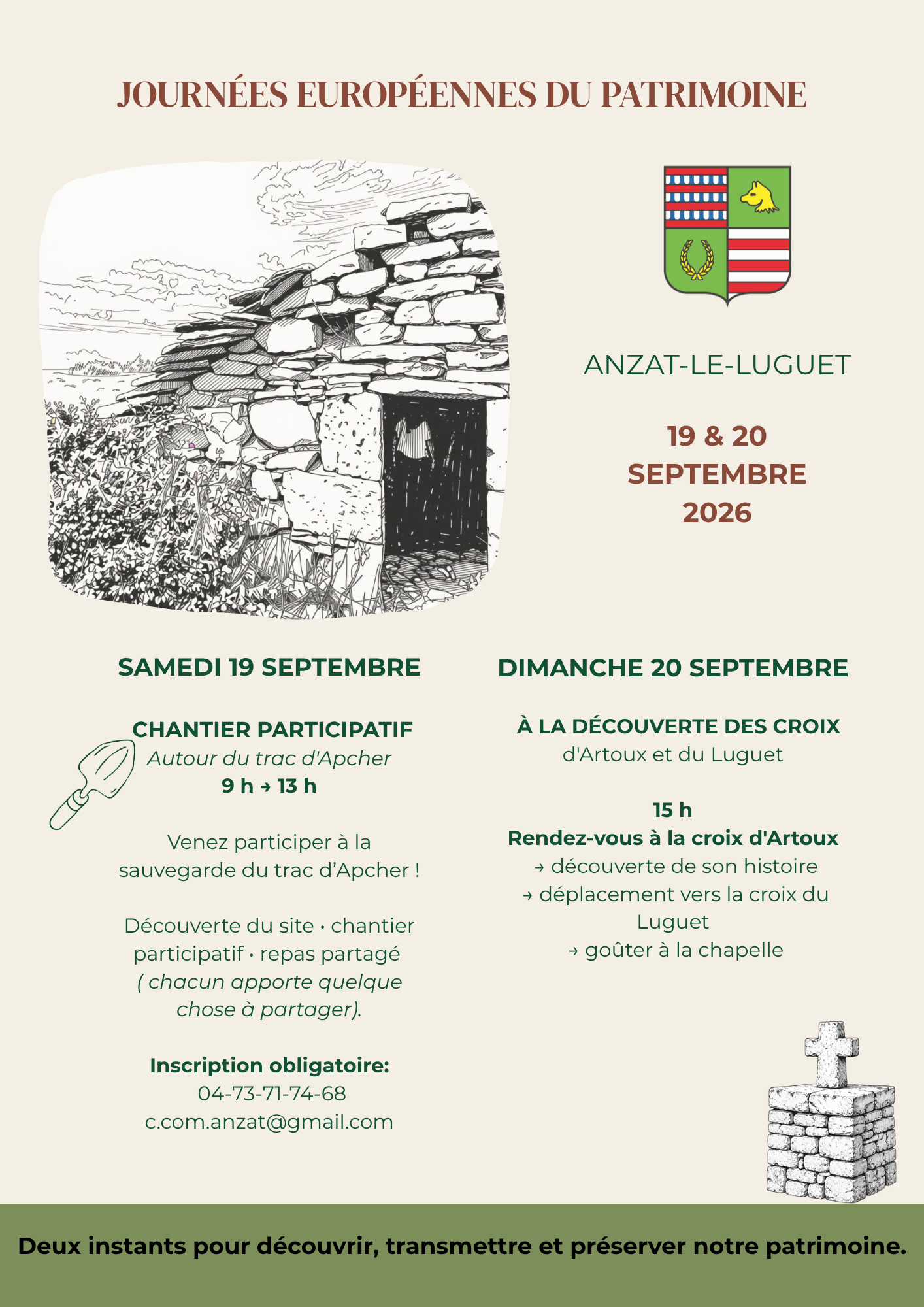 JEP - Chantier participatif du trac d'Apcher