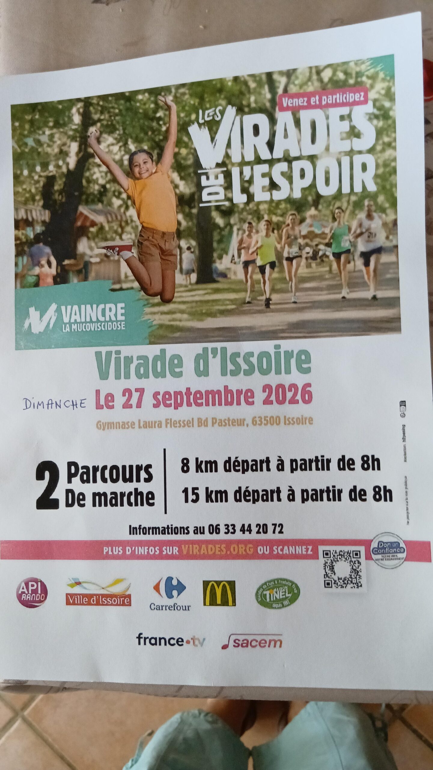 Virade de l'espoir : randonnée caritative