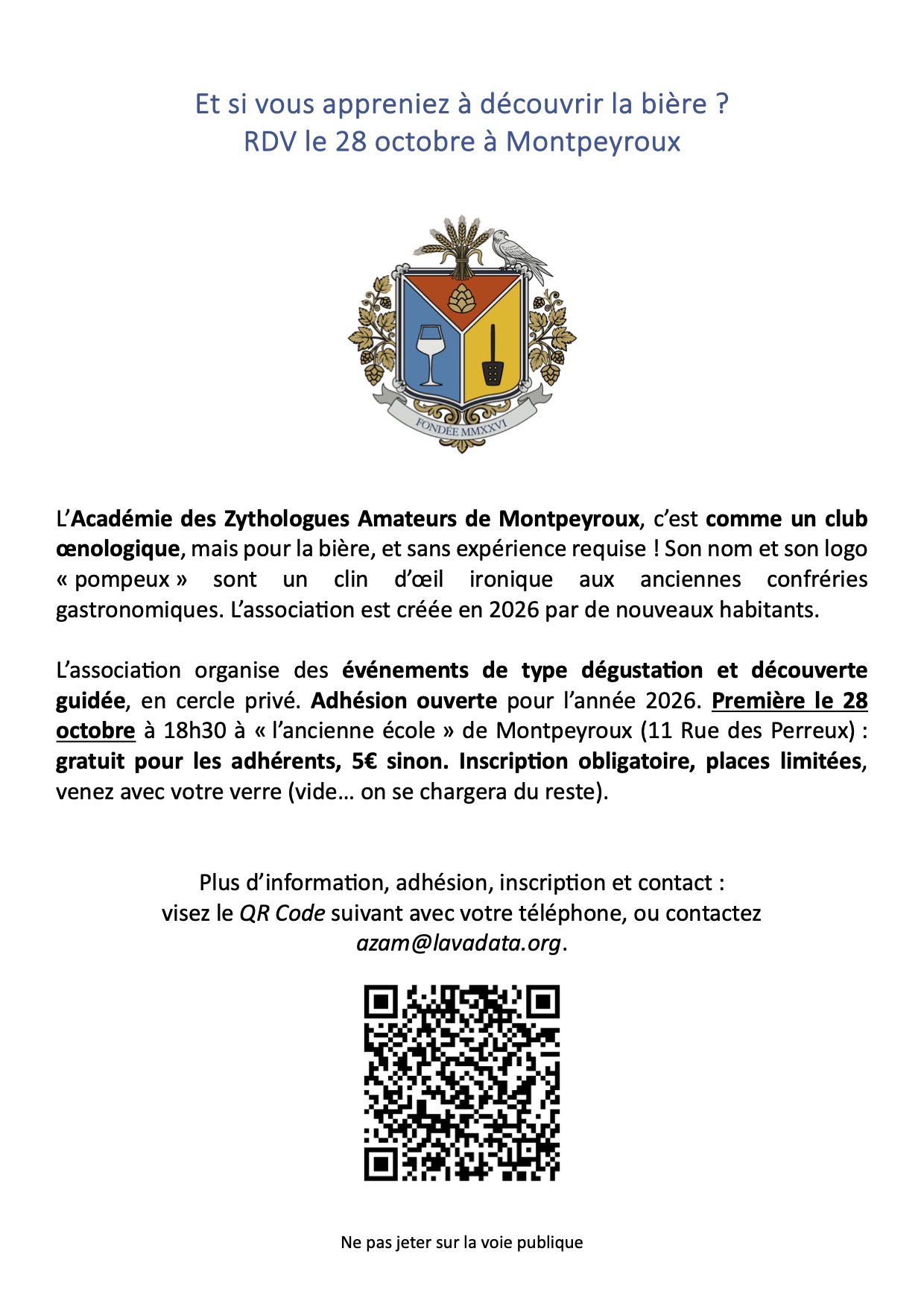 Et si vous appreniez à découvrir la bière ?