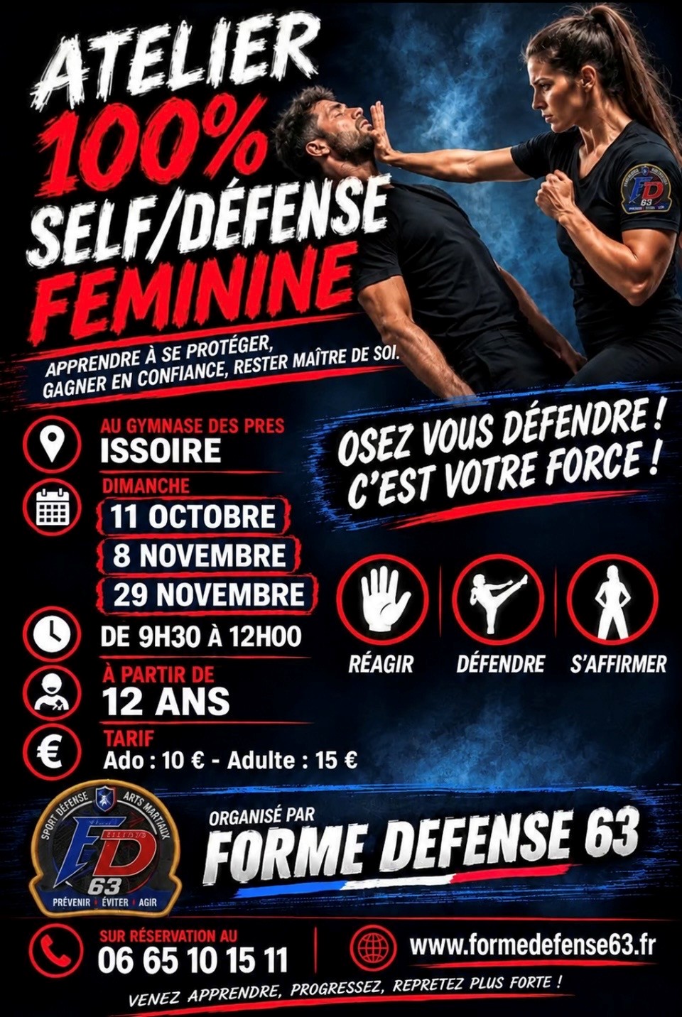 Atelier 100% sel-défense féminine