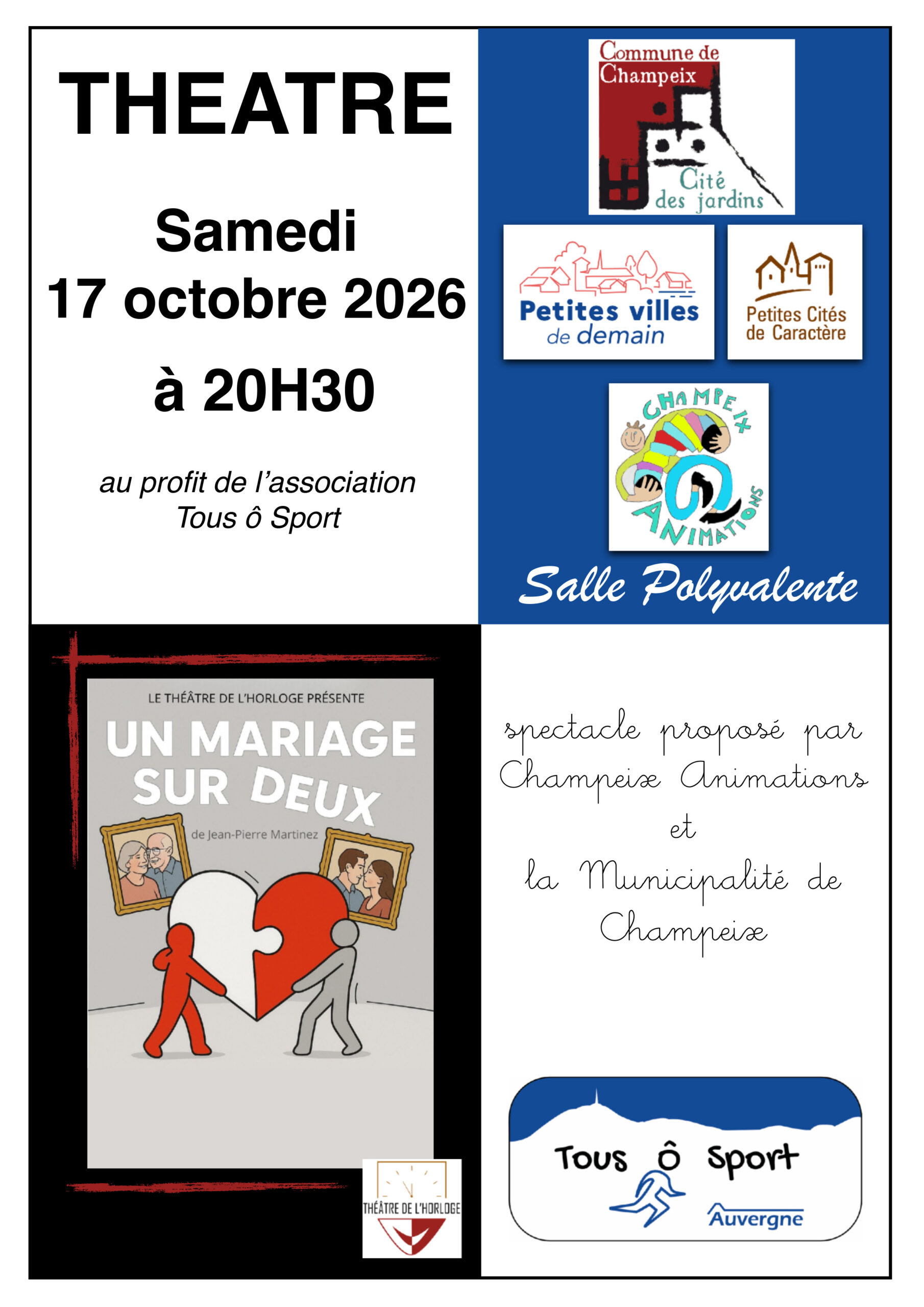 Théâtre "Un mariage sur deux"