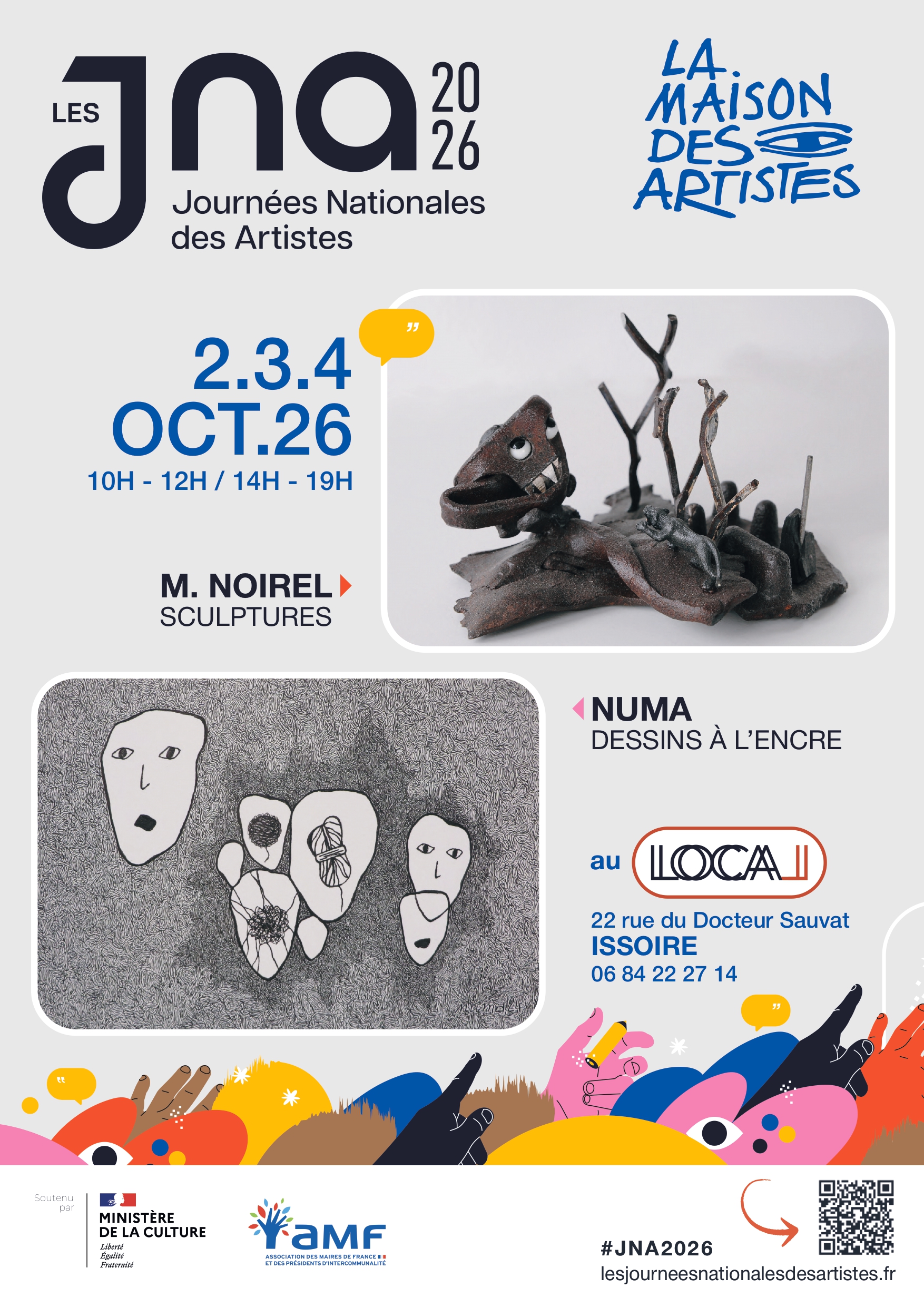 JNA (Journées Nationales des Artistes) : sculptures et dessins