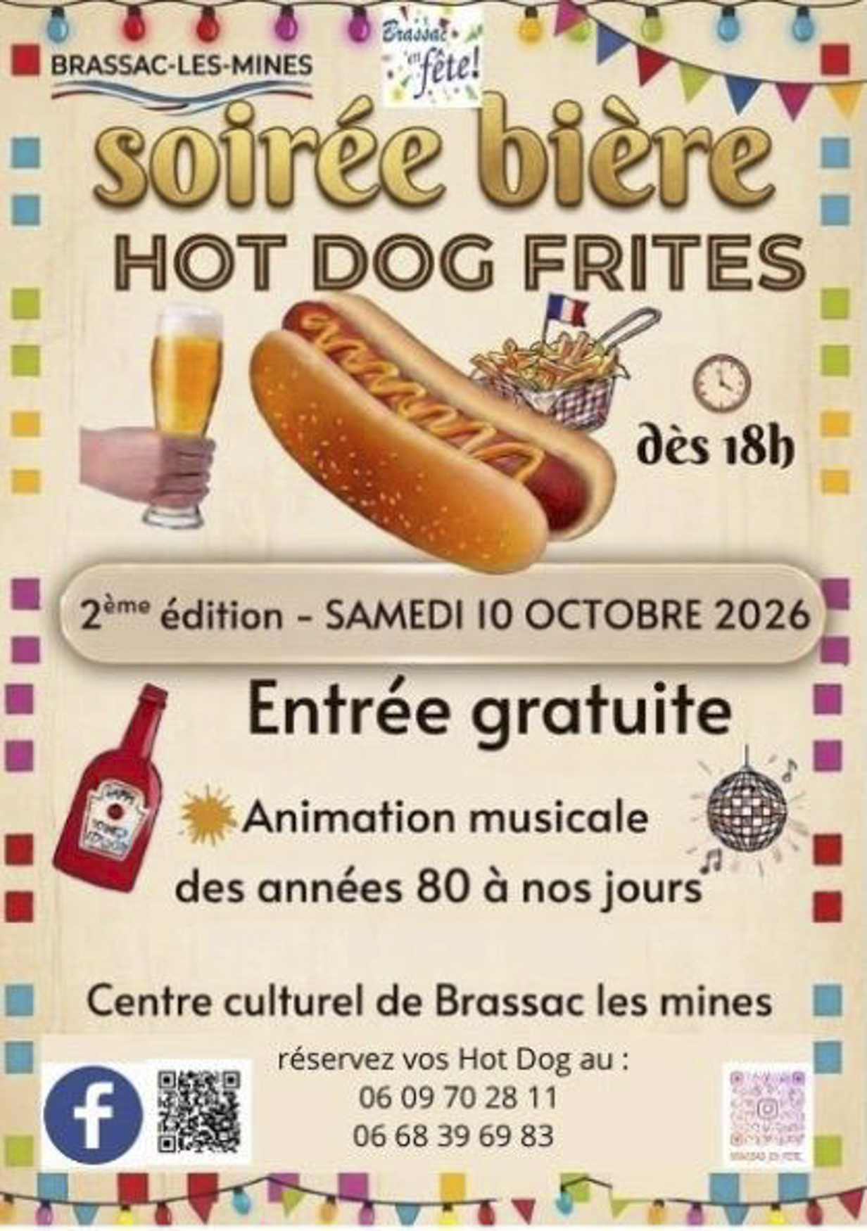 Soirée bière, hot-dog & frites